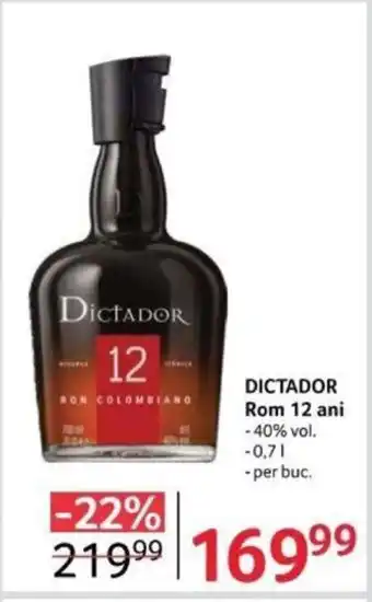 Selgros DICTADOR Rom 12 ani Ofertă