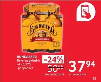Selgros BUNDABERG Bere cu ghimbir Ofertă