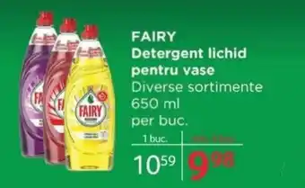 Selgros FAIRY Detergent lichid pentru vase 650 ml Ofertă