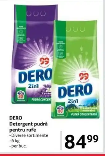 Selgros DERO Detergent pudră pentru rufe Ofertă