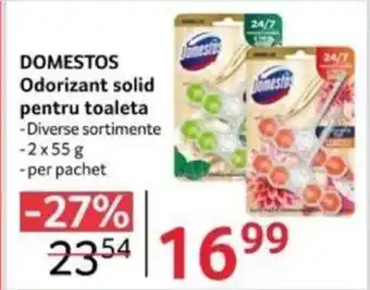 Selgros DOMESTOS Odorizant solid pentru toaleta Ofertă