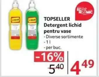 Selgros TOPSELLER Detergent lichid pentru vase Ofertă