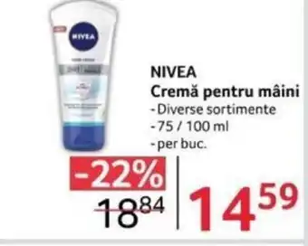 Selgros NIVEA Cremă pentru mâini Ofertă