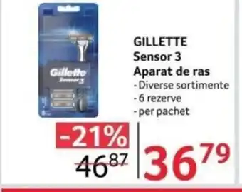 Selgros GILLETTE Sensor 3 Aparat de ras Ofertă