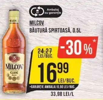 Mega Image MILCOV BĂUTURĂ SPIRTOASĂ, 0.5L Ofertă