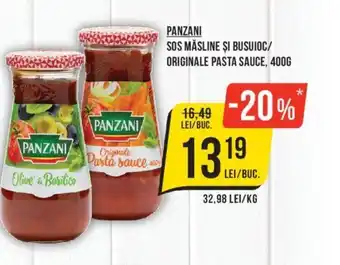 PANZANI SOS MASLINE ȘI BUSUIOC/ ORIGINALE PASTA SAUCE, 400G