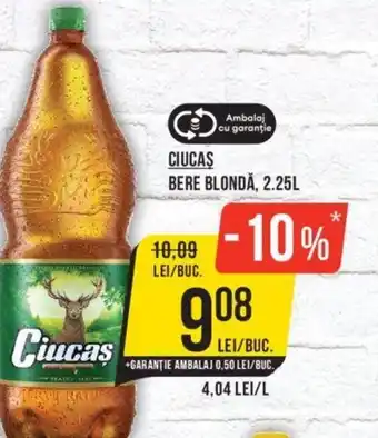 Mega Image CIUCAS BERE BLONDĂ, 2.25L Ofertă