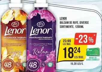 Mega Image LENOR BALSAM DE RUFE, DIVERSE SORTIMENTE, 1200ML Ofertă