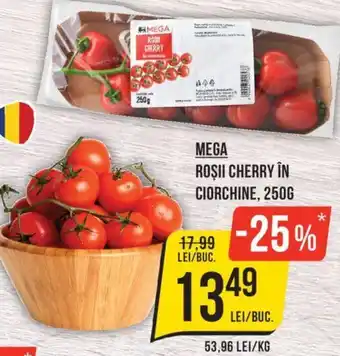MEGA ROȘII CHERRY ÎN CIORCHINE, 250G