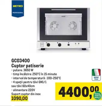 GC03400 Cuptor patiserie