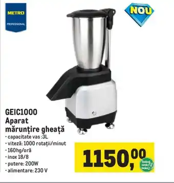 GEIC1000 Aparat mărunţire gheaţă