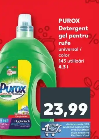 Kaufland PUROX Detergent gel pentru rufe Ofertă