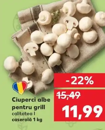 Kaufland Ciuperci albe pentru grill Ofertă