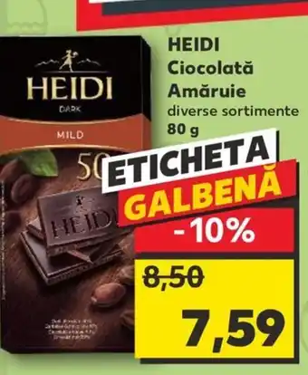 Kaufland HEIDI Ciocolată Amăruie Ofertă