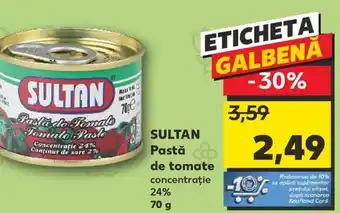 Kaufland SULTAN Pastă de tomate Ofertă