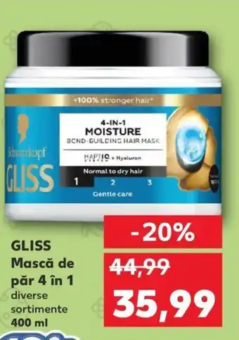 Kaufland GLISS Mască de păr 4 în 1 Ofertă