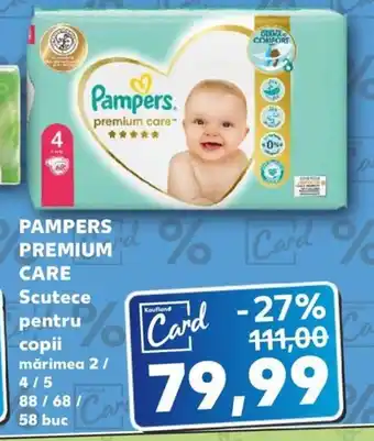 Kaufland PAMPERS PREMIUM CARE Scutece pentru copii Ofertă