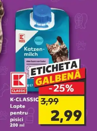 Kaufland K- CLASSIC Lapte pentru pisici Ofertă