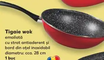 Kaufland Tigaie wok emailată Ofertă