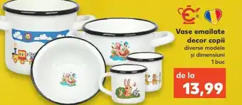 Kaufland Vase emailate decor copii Ofertă