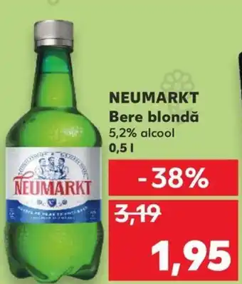 Kaufland NEUMARKT Bere blondă 5,2% alcool 0,5L Ofertă