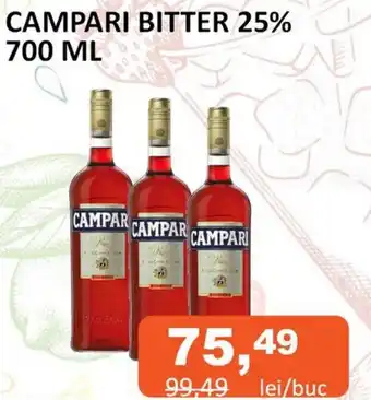 Unicarm CAMPARI BITTER 25% 700 ML Ofertă