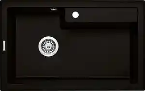 Favi Chiuveta bucatarie compozit negru mat Deante Eridan 100 Negru mat Ofertă