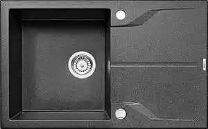 Favi Chiuveta bucatarie compozit cu picurator grafit 78 cm Deante Andante 780x490 mm, Grafit Ofertă