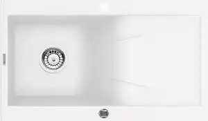 Favi Chiuveta bucatarie compozit cu picurator alba Deante Rapsodia Alb mat Ofertă