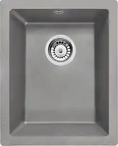 Favi Chiuveta bucatarie compozit sub blat gri mat 38 cm Deante Corda 380x460 mm, Gri mat Ofertă