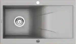 Favi Chiuveta bucatarie compozit cu picurator gri mat Deante Rapsodia Gri mat Ofertă