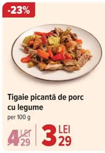 Carrefour Tigaie picantă de porc cu legume Ofertă
