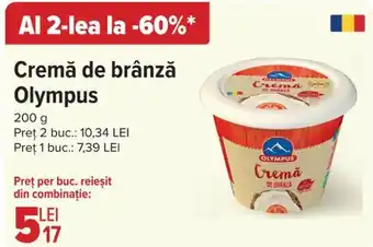 Carrefour Cremă de brânză Olympus Ofertă