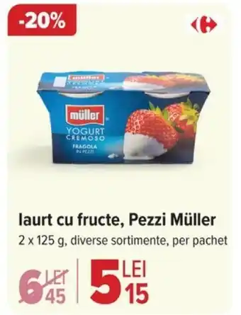 laurt cu fructe, Pezzi Müller