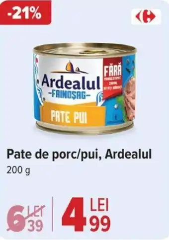 Carrefour Pate de porc/pui, Ardealul Ofertă