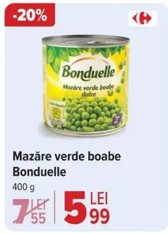 Carrefour Mazăre verde boabe Bonduelle Ofertă