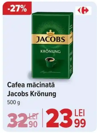 Carrefour Cafea măcinată Jacobs Krönung Ofertă
