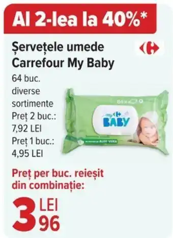 Carrefour Şerveţele umede Carrefour My Baby Ofertă