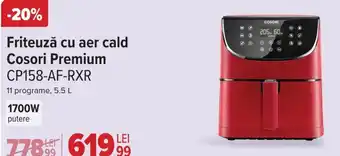 Friteuză cu aer cald Cosori Premium CP158-AF-RXR