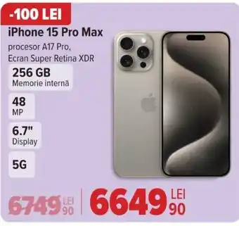 Carrefour iPhone 15 Pro Max Ofertă