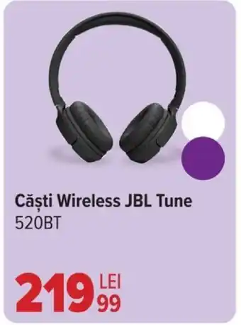 Carrefour Căşti Wireless JBL Tune 520BT Ofertă