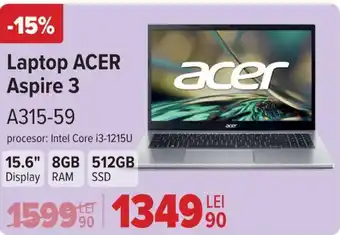 Carrefour Laptop ACER Aspire 3 A315-59 Ofertă