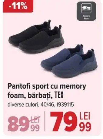 Carrefour Pantofi sport cu memory foam, bărbați, TEX Ofertă
