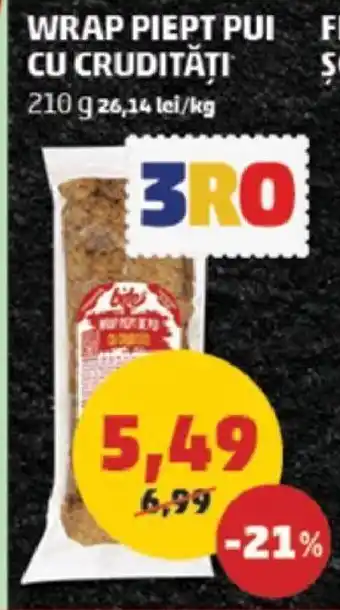 Penny WRAP PIEPT PUI CU CRUDITĂȚI Ofertă