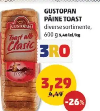 Penny GUSTOPAN PÂINE TOAST Ofertă