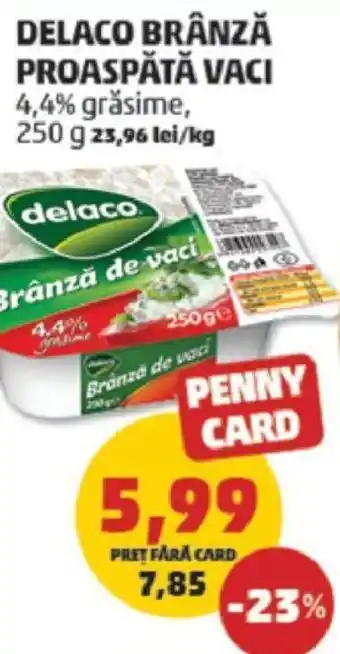 Penny DELACO BRÂNZĂ PROASPĂTĂ VACI Ofertă
