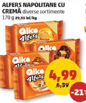 Penny ALFERS NAPOLITANE CU CREMĂ Ofertă