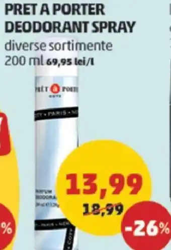 Penny PRET A PORTER DEODORANT SPRAY Ofertă