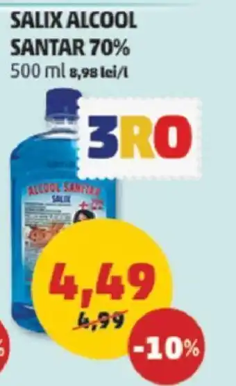 Penny SALIX ALCOOL SANTAR 70% 500 ml Ofertă