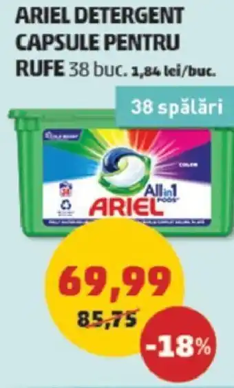 Penny ARIEL DETERGENT CAPSULE PENTRU RUFE Ofertă